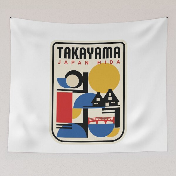 Item preview, Retro Takayama Bauhaus Geometric Skyline designed and sold by k3rstman1.