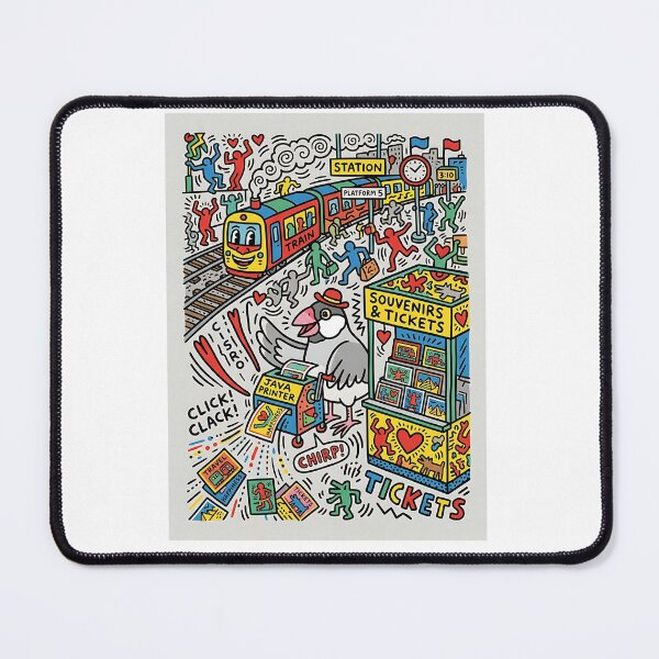 Item preview, Java Sparrow Postcard Printer designed and sold by PictoVibe.