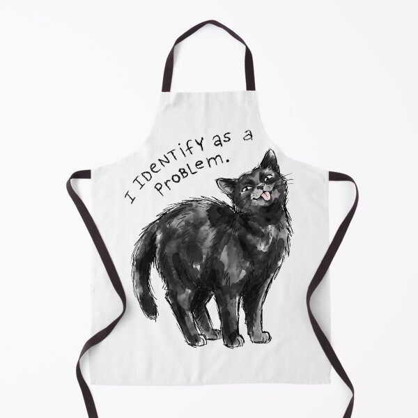 Item preview, I Identify As A Problem - Funny Sarcastic Cat designed and sold by PurrfectHome.