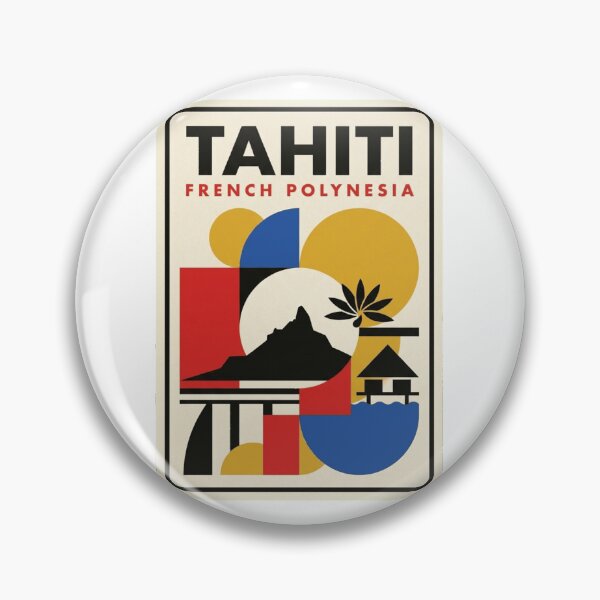 Item preview, Retro Tahiti Bauhaus Geometric Skyline designed and sold by k3rstman1.