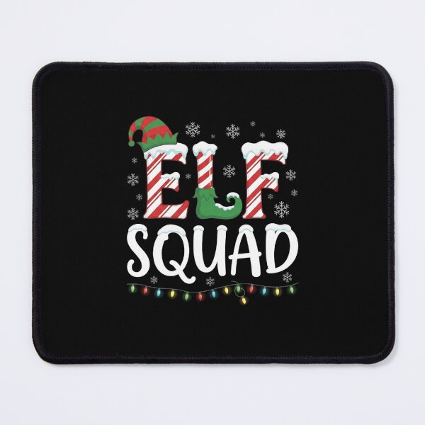 Item preview, Elf Squad Christmas Quote with Candy Cane Holiday Letters designed and sold by MiALopezArt.