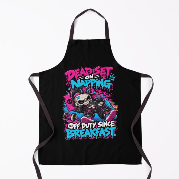Item preview, Off Duty Since Breakfast Napping Skeleton Cat designed and sold by markymaarty.