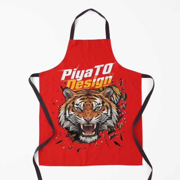 Item preview, "Ferocious Tiger Head 3D Shattered Red Art" designed and sold by PIYATO941DESIGN.