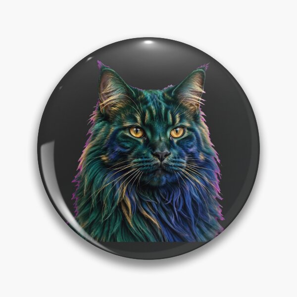 Item preview, Surreal Neon Cat Portrait Vivid Colors designed and sold by Avenuse style.