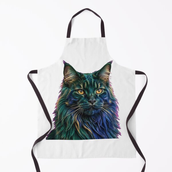 Item preview, Surreal Neon Cat Portrait Vivid Colors designed and sold by Avenuse style.