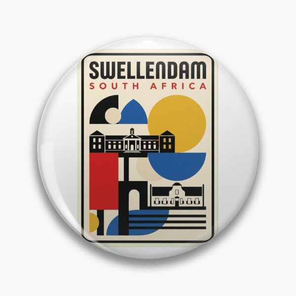 Item preview, Retro Swellendam Bauhaus Geometric Skyline designed and sold by k3rstman1.