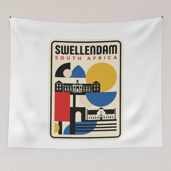 Item preview, Retro Swellendam Bauhaus Geometric Skyline designed and sold by k3rstman1.