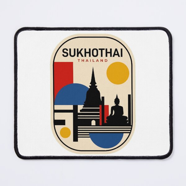 Item preview, Retro Sukhothai Bauhaus Geometric Skyline designed and sold by k3rstman1.