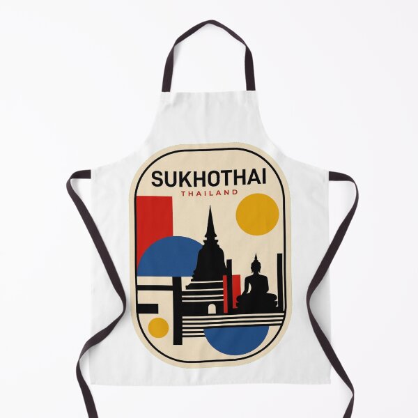 Item preview, Retro Sukhothai Bauhaus Geometric Skyline designed and sold by k3rstman1.