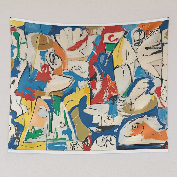 Item preview, The jugglers, 1951- designed and sold by VeilOfPigments.
