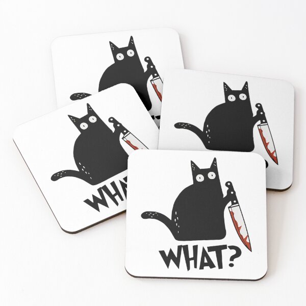 Item preview, Cat What Murderous Black Cat With Knife Gift Premium  designed and sold by zdravac.