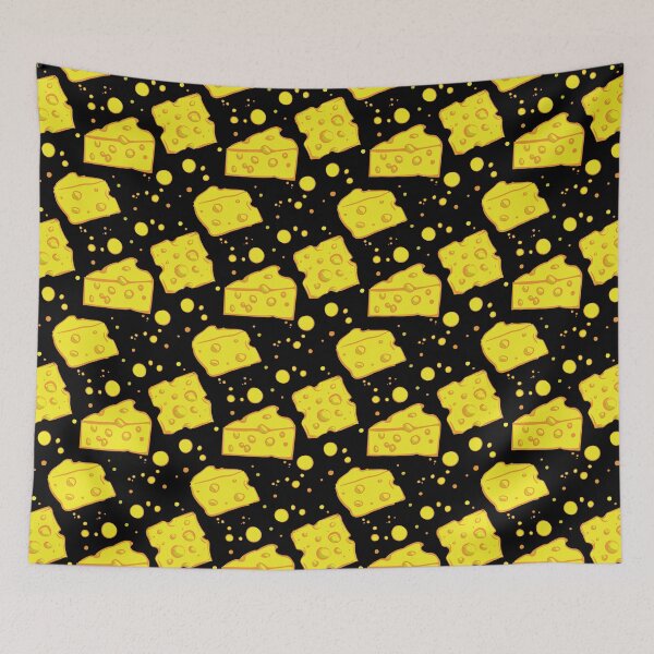 Item preview, Cheese Pattern With Bubbles Floating in Space designed and sold by TackyTime.