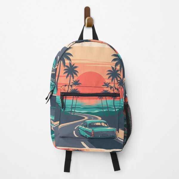 Item preview, Vintage Classic Car Driving on Coastal Road – Retro Beach Drive Design designed and sold by Sea Gem.