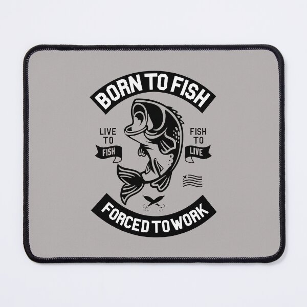 Item preview, Born to Fish Forced to Work Emblem Tee-4 designed and sold by DashawnKertzman.