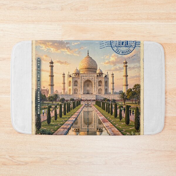 Item preview, India – Taj Mahal Agra Vintage Travel | Eternal Romance & Mughal Architecture designed and sold by DibujandoPorfa.