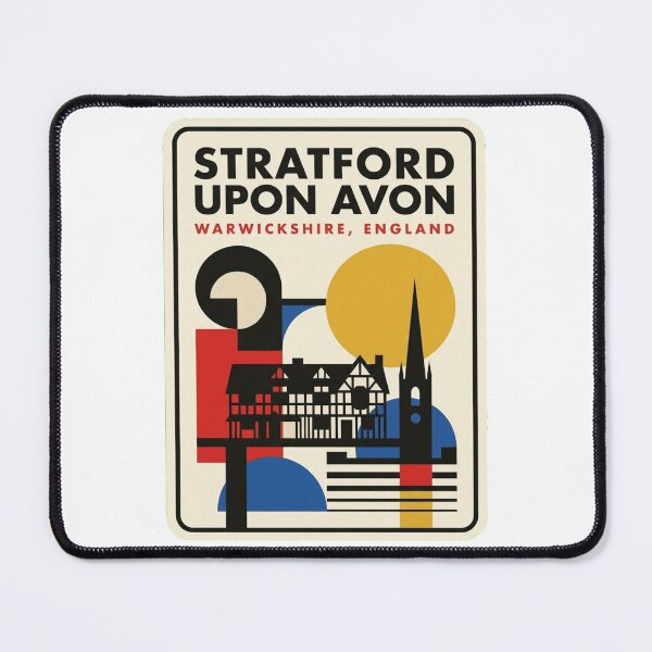 Item preview, Retro Stratford Upon Avon Bauhaus Geometric Skyline designed and sold by k3rstman1.