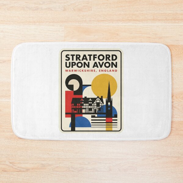 Item preview, Retro Stratford Upon Avon Bauhaus Geometric Skyline designed and sold by k3rstman1.