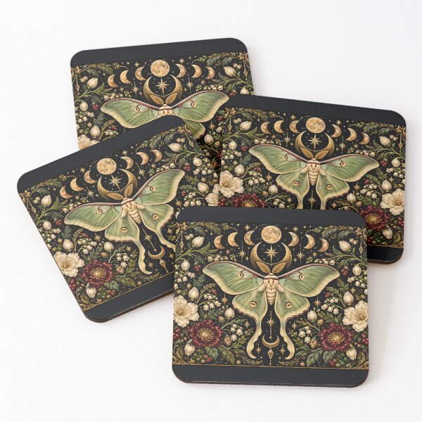 Item preview, Midnight Moth – Gothic Celestial Botanical Art designed and sold by DesignsbyVelvet.