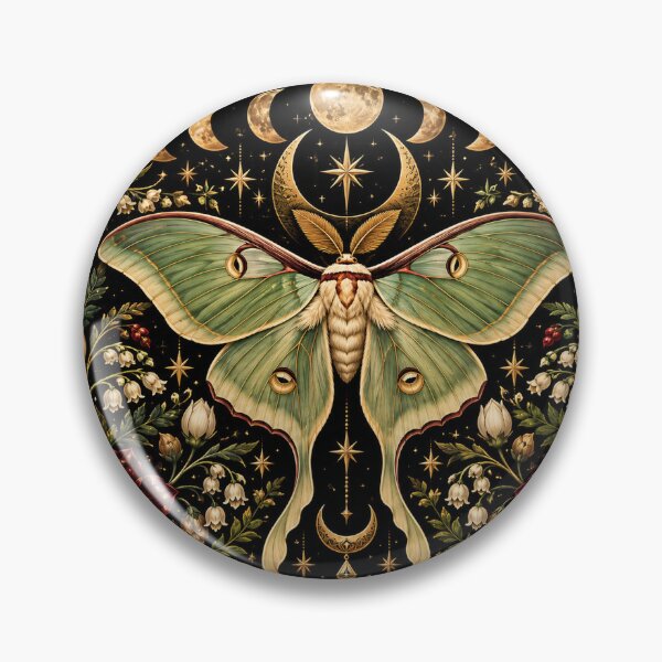 Item preview, Midnight Moth – Gothic Celestial Botanical Art designed and sold by DesignsbyVelvet.