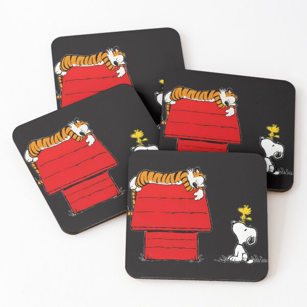 Item preview, Snoopy And Woodstock Vs Hobbes Funny Doghouse designed and sold by SHONIN.
