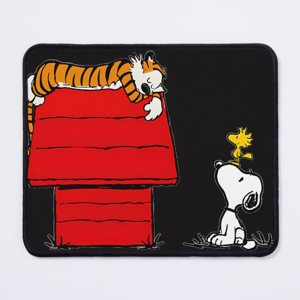Item preview, Snoopy And Woodstock Vs Hobbes Funny Doghouse designed and sold by SHONIN.