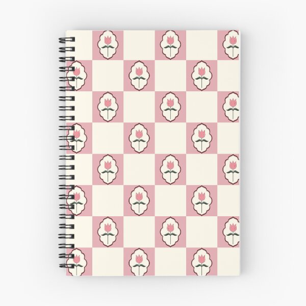 Item preview, Pink Tulip Checkerboard Pattern designed and sold by Little Dora Art.