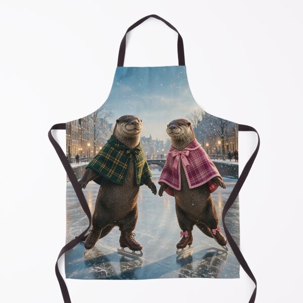 Item preview, Otter Couple Ice Skating in Netherlands designed and sold by Tridentulus.