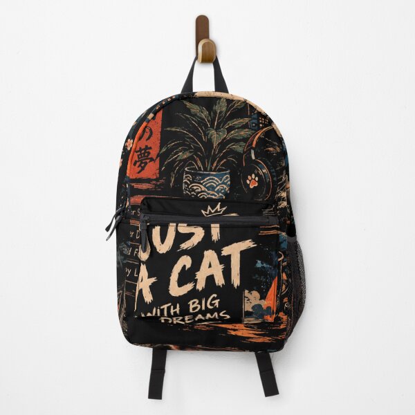 Item preview, Just A Cat With Big Dreams - Cozy Japanese Lo-Fi Night Streetwear designed and sold by GenZFashion000.