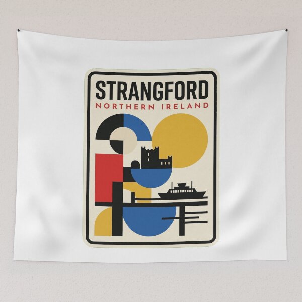Item preview, Retro Strangford Bauhaus Geometric Skyline designed and sold by k3rstman1.