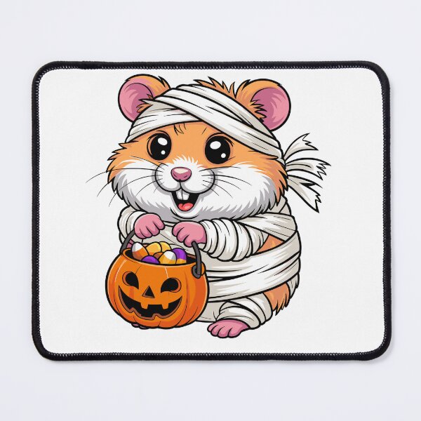 Item preview, Cute Hamster Halloween Pumpkin Candy Kawaii Spooky Design designed and sold by styleonestaa.