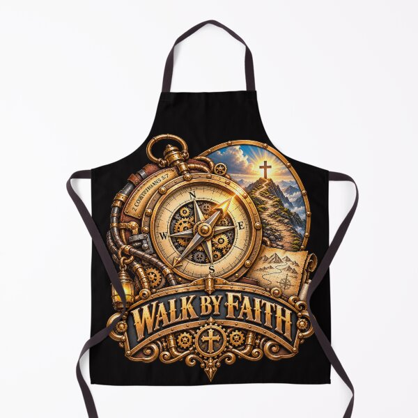 Item preview, Walk by Faith, Christian Steampunk Style designed and sold by TheBibleStop.