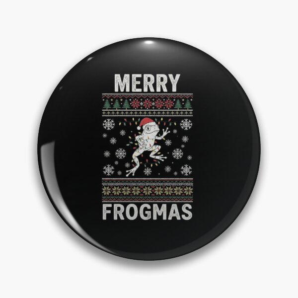 Item preview, Merry Frogmas Funny Frog Ugly Christmas Sweater Design designed and sold by MiALopezArt.
