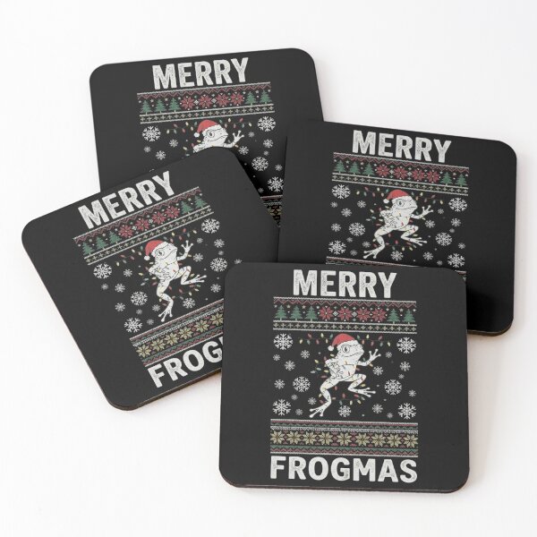 Item preview, Merry Frogmas Funny Frog Ugly Christmas Sweater Design designed and sold by MiALopezArt.