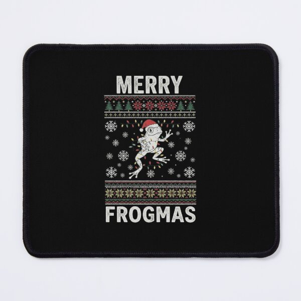 Item preview, Merry Frogmas Funny Frog Ugly Christmas Sweater Design designed and sold by MiALopezArt.