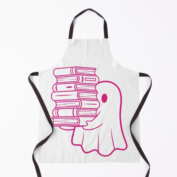 Item preview, Minimal Cute Ghost with Books Pink Spooky Academic  designed and sold by kyrartbt.