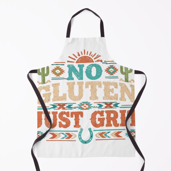Item preview, No Gluten Just Grit – Western Cactus Aztec Design – Celiac & Gluten Free Country Tee designed and sold by bobscraze.