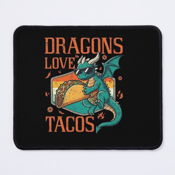 Item preview, Dragons Love Tacos Cute Funny Dragon Eating Mexican Food Graphic designed and sold by Ostericaimusa.