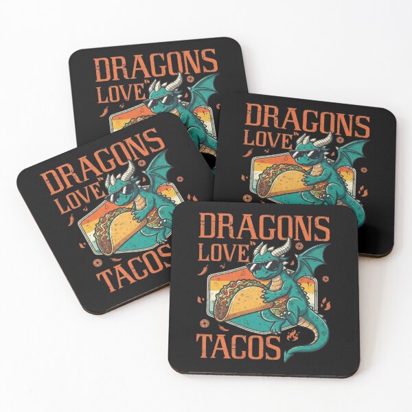 Item preview, Dragons Love Tacos Cute Funny Dragon Eating Mexican Food Graphic designed and sold by Ostericaimusa.
