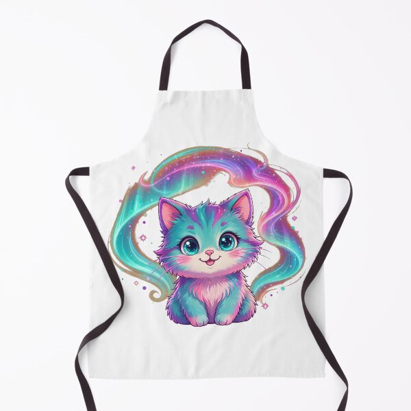 Item preview, Cute Rainbow Kitten Aurora Sparkle Swirls designed and sold by Avenuse style.