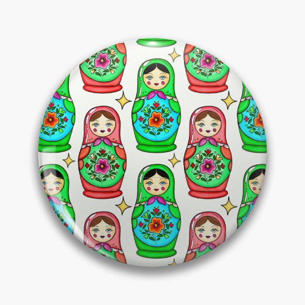 Item preview, Holiday Christmas Matryoshka Nesting Dolls Pattern designed and sold by Color Serenity by Alana C..
