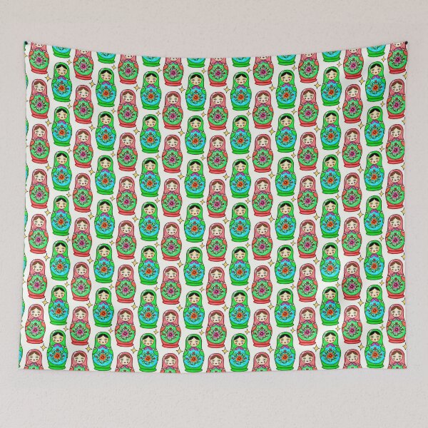 Item preview, Holiday Christmas Matryoshka Nesting Dolls Pattern designed and sold by Color Serenity by Alana C..
