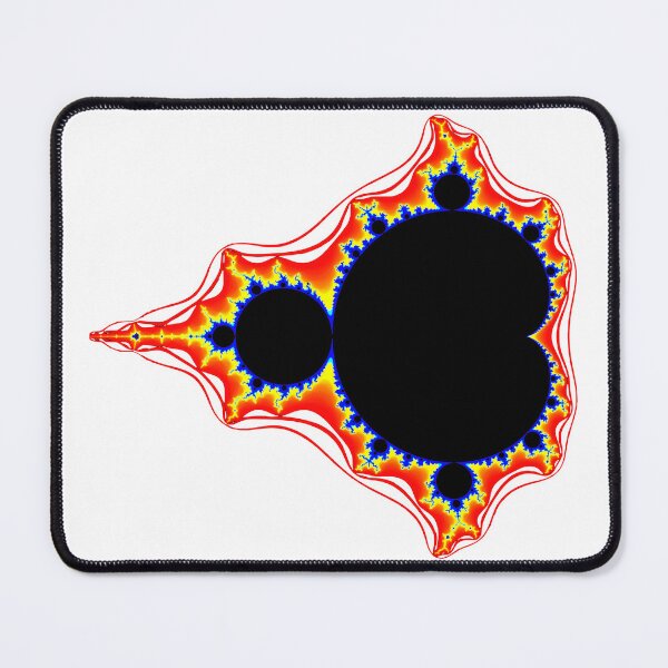 Item preview, Red Electric Mandelbrot Set Fractal Geometry Shapes Mania designed and sold by Shapes-Mania.