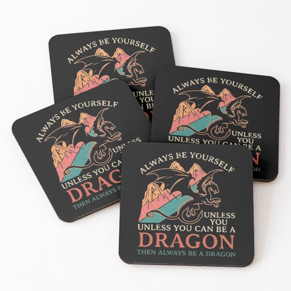 Item preview, Always Be Yourself Unless You Can Be A Dragon Vintage Sunset Graphic designed and sold by Ostericaimusa.