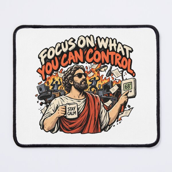 Item preview, Focus on what you can control designed and sold by Cute & Funny Hand-Drawn Prints | Happy Doodle Friends Shop.