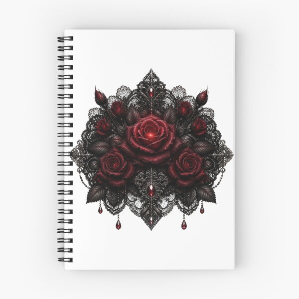 Item preview, Gothic Blood‑Rose Lace Emblem designed and sold by Bluejai Shop.