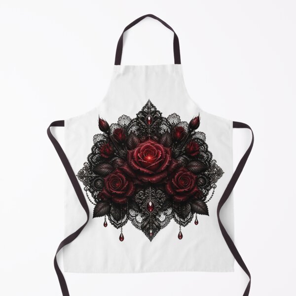 Item preview, Gothic Blood‑Rose Lace Emblem designed and sold by Bluejai Shop.