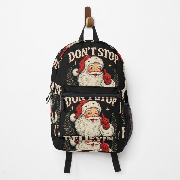 Item preview, Don't Stop Believin' Vintage Santa Claus Retro Christmas Design designed and sold by AntoniusBachman.