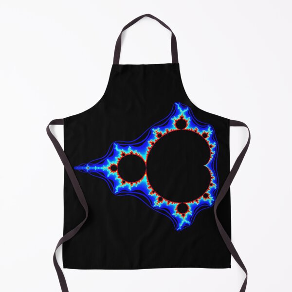 Item preview, Blue Electric Mandelbrot Set Fractal Geometry on Black Shapes Mania designed and sold by Shapes-Mania.
