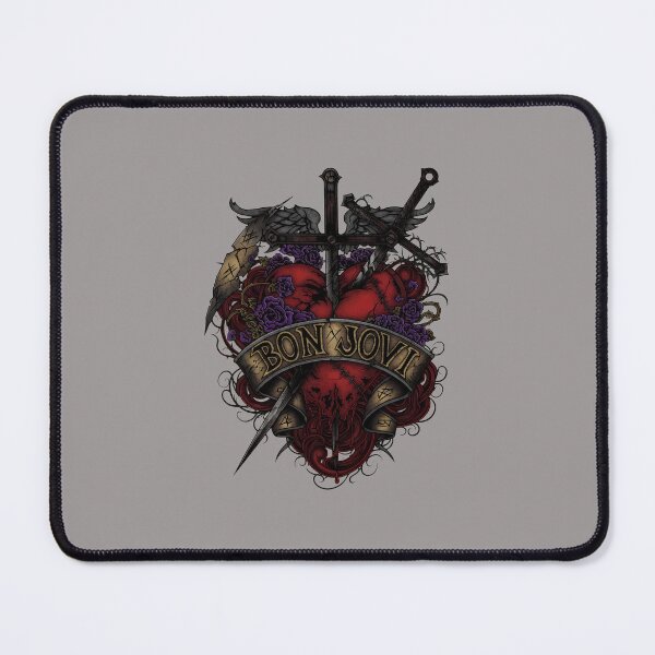 Item preview, Bon Jovi Heart Sword Wings Rock Band T-Shirt-47 designed and sold by BrooklySchuster.