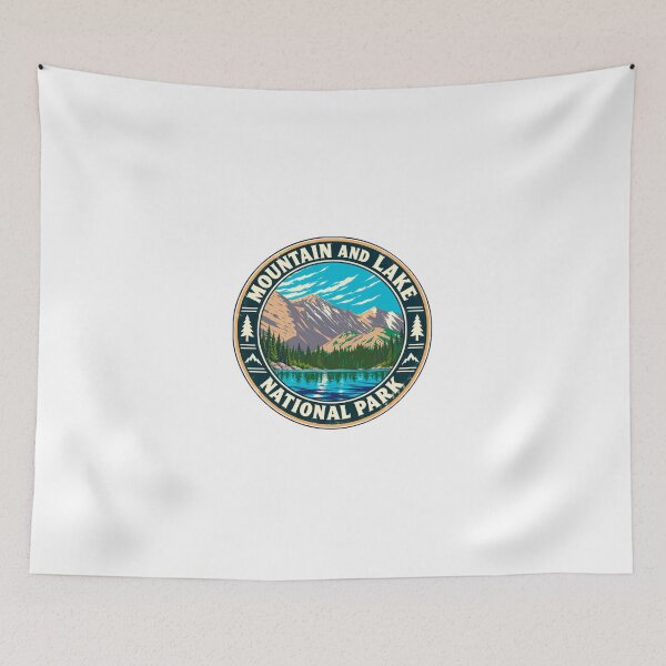 Item preview, Mountain And Lake National Park Outdoors Hiking Camping Traveler Adventure designed and sold by JonesFlora2025.